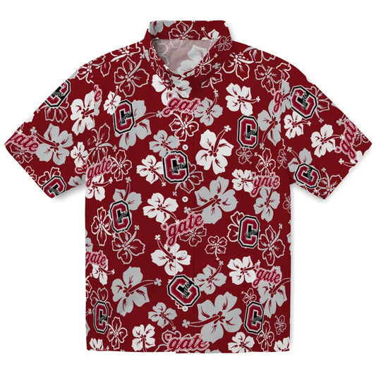 Colgate Raiders Hawaiian Shirt - Hibiscus Flower Design | Moonbestprint