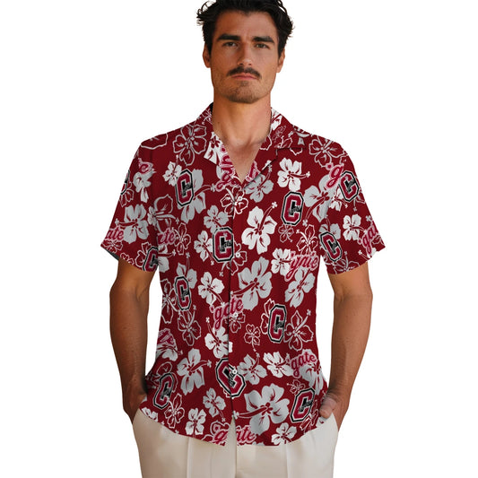 Colgate Raiders Hawaiian Shirt - Hibiscus Flower Design | Moonbestprint