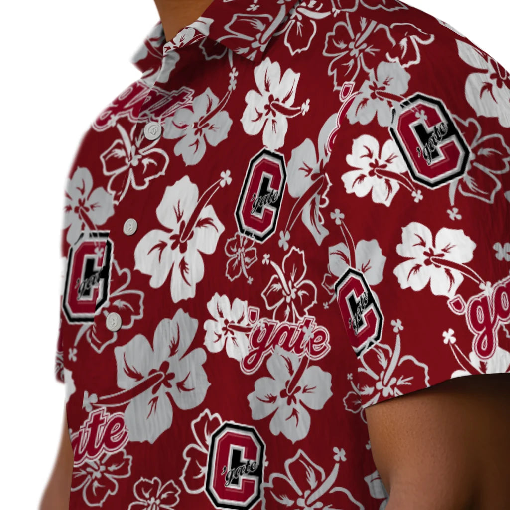 Colgate Raiders Hawaiian Shirt - Hibiscus Flower Design | Moonbestprint