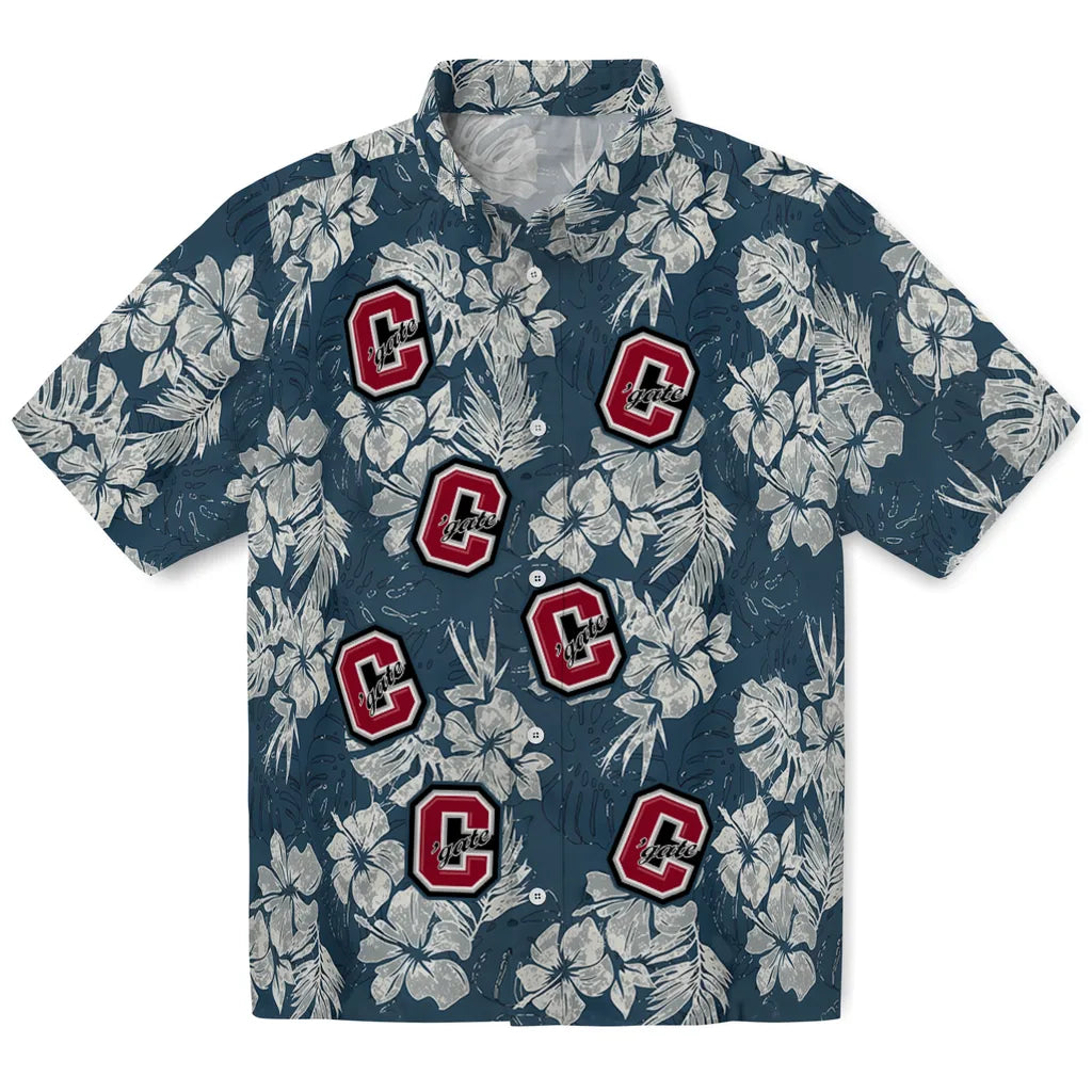 Colgate Raiders Hawaiian Shirt - Hibiscus Flowers | Moonbestprint