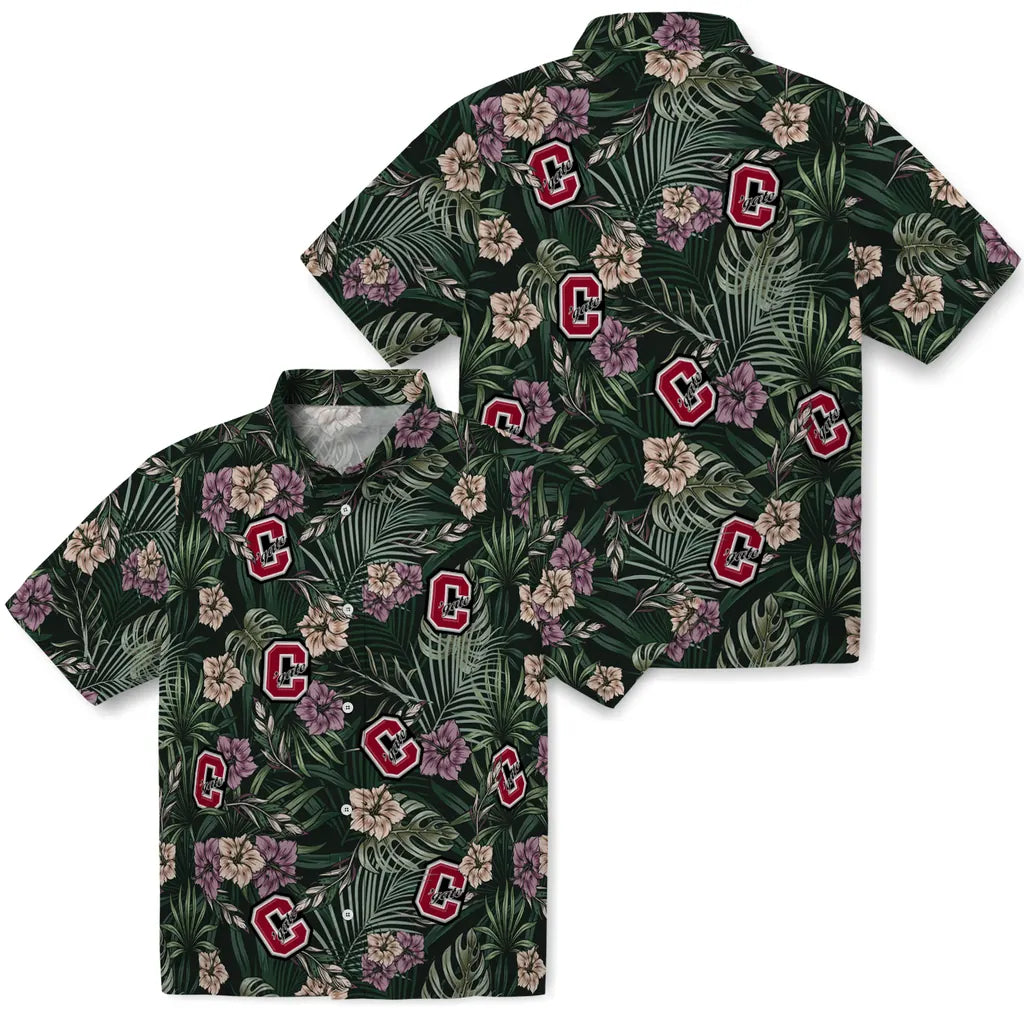 Colgate Raiders Hawaiian Shirt - Hibiscus Leaves Pattern | Moonbestprint