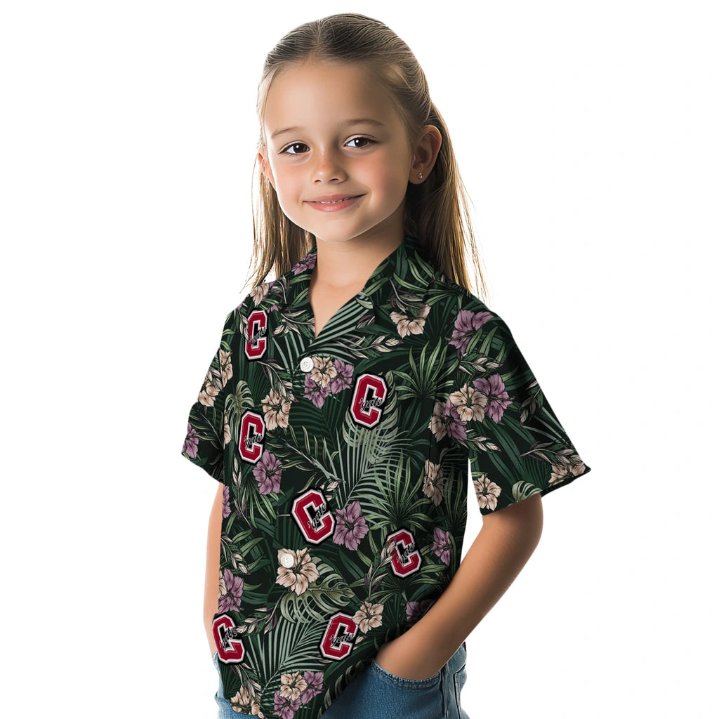 Colgate Raiders Hawaiian Shirt - Hibiscus Leaves Pattern | Moonbestprint