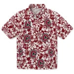 Colgate Raiders Hawaiian Shirt - Hibiscus Motif | Moonbestprint