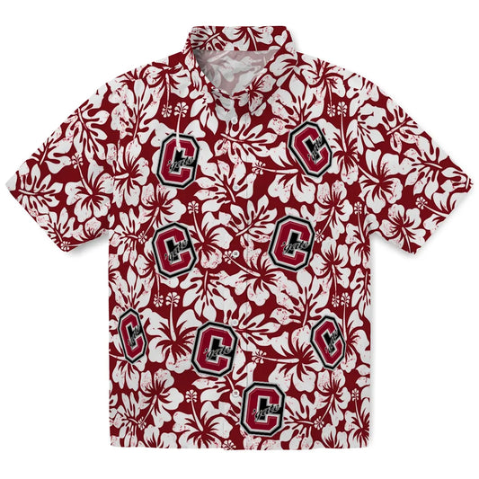 Colgate Raiders Hawaiian Shirt - Hibiscus Motif | Moonbestprint