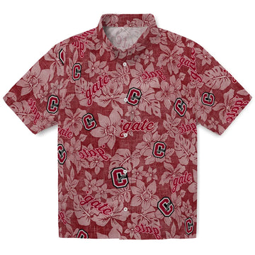 Colgate Raiders Hawaiian Shirt - Hibiscus Oasis | Moonbestprint