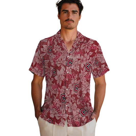 Colgate Raiders Hawaiian Shirt - Hibiscus Oasis | Moonbestprint