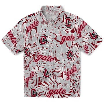 Colgate Raiders Hawaiian Shirt - Hibiscus Overlay | Moonbestprint