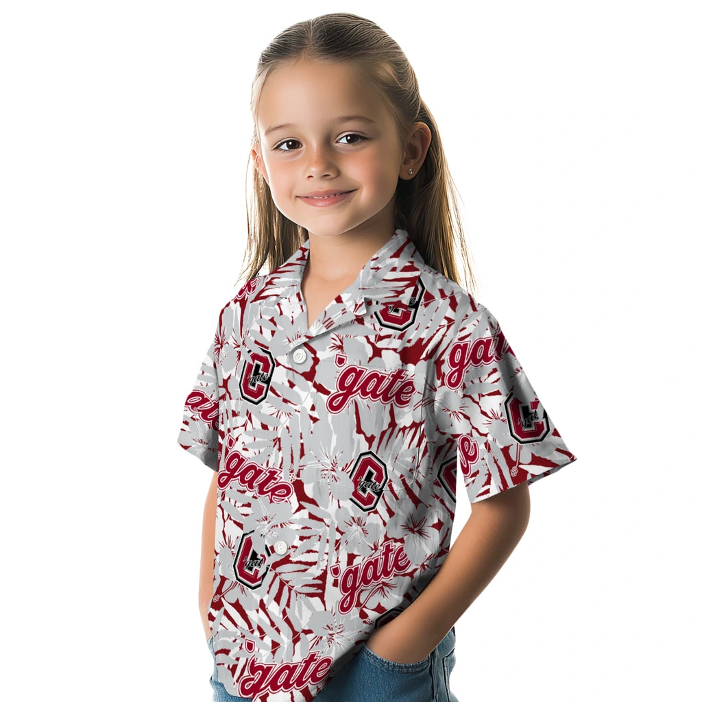 Colgate Raiders Hawaiian Shirt - Hibiscus Overlay | Moonbestprint