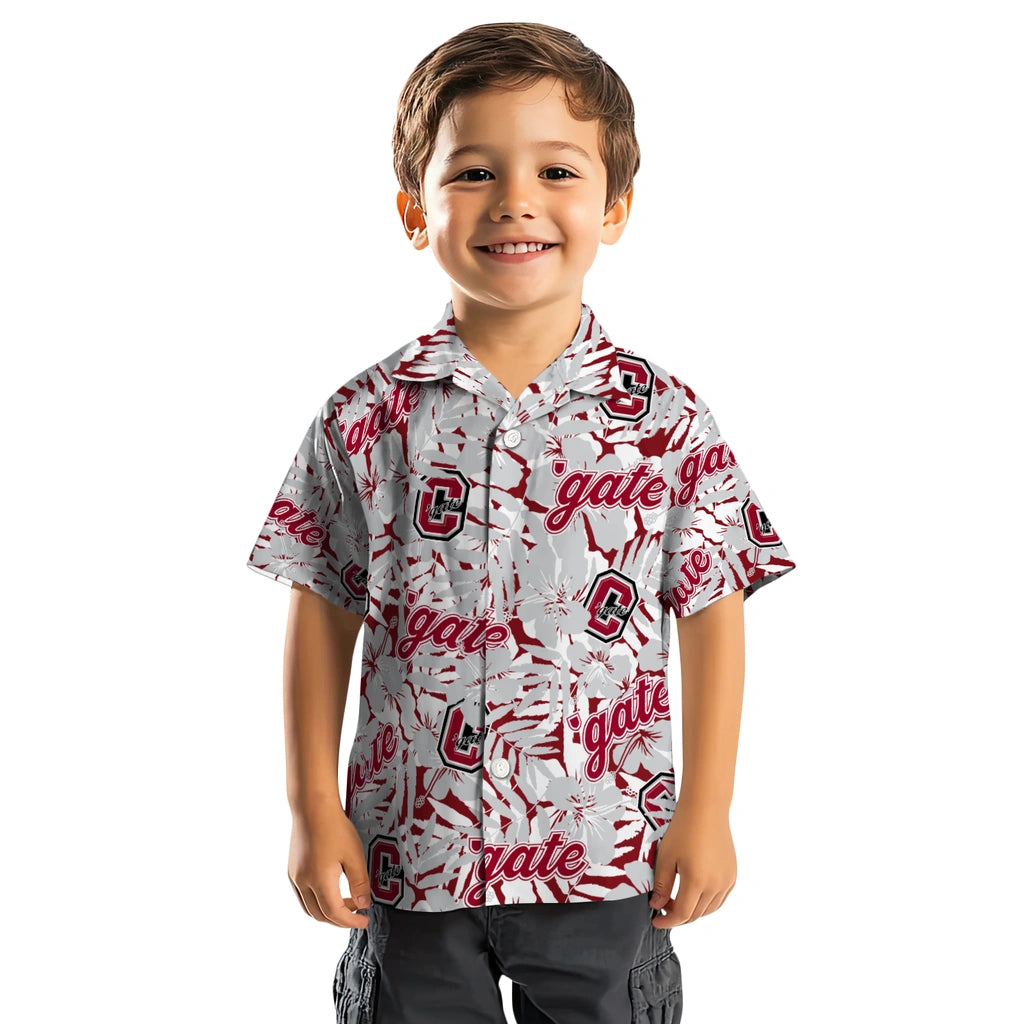 Colgate Raiders Hawaiian Shirt - Hibiscus Overlay | Moonbestprint