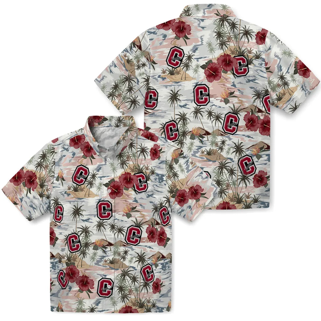 Colgate Raiders Hawaiian Shirt - Hibiscus Seaside | Moonbestprint