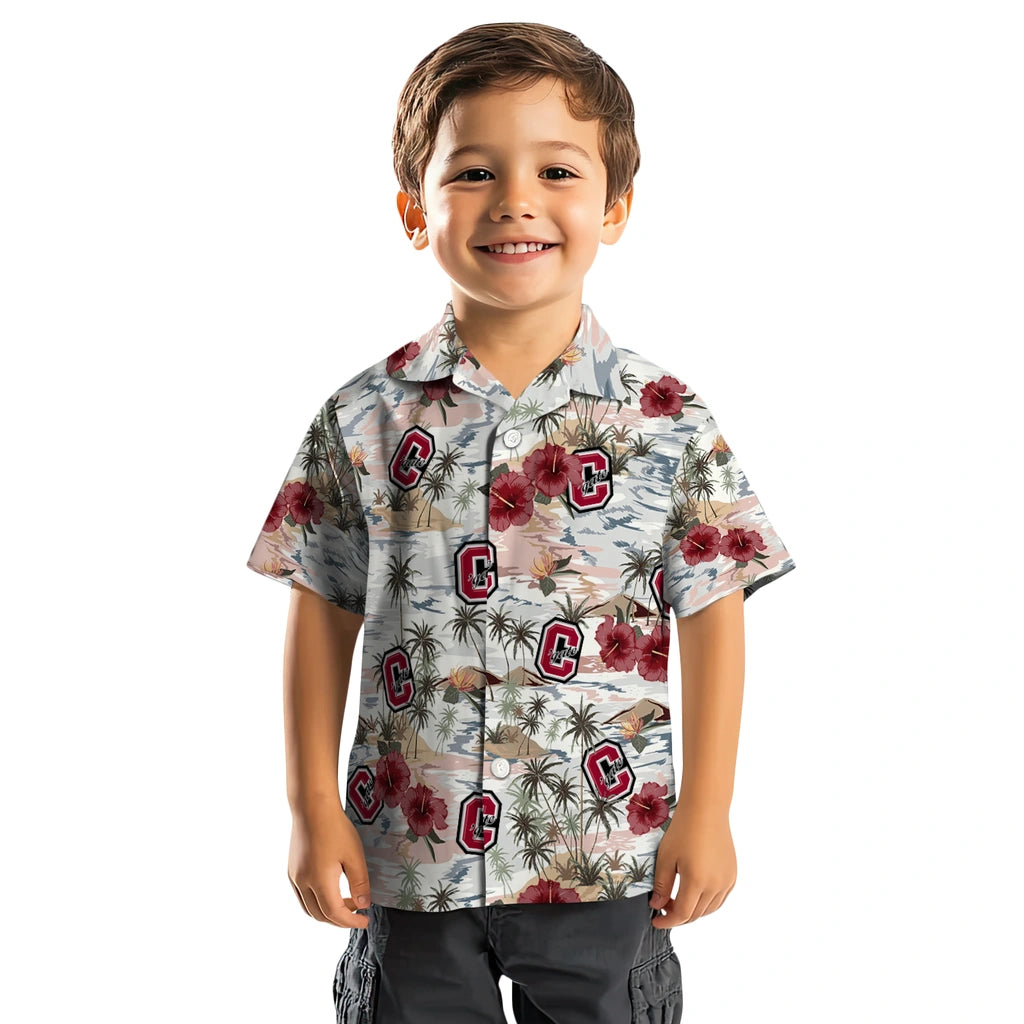 Colgate Raiders Hawaiian Shirt - Hibiscus Seaside | Moonbestprint