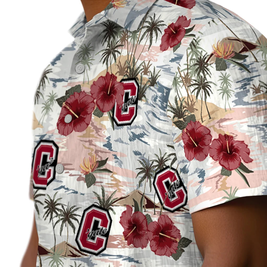Colgate Raiders Hawaiian Shirt - Hibiscus Seaside | Moonbestprint