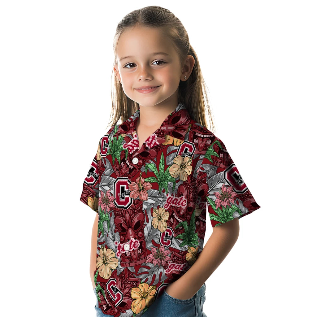 Colgate Raiders Hawaiian Shirt - Hibiscus Tiki Jungle | Moonbestprint