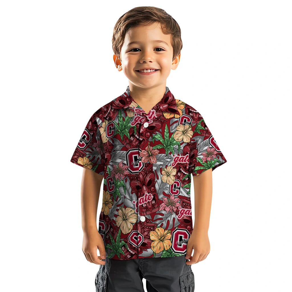 Colgate Raiders Hawaiian Shirt - Hibiscus Tiki Jungle | Moonbestprint