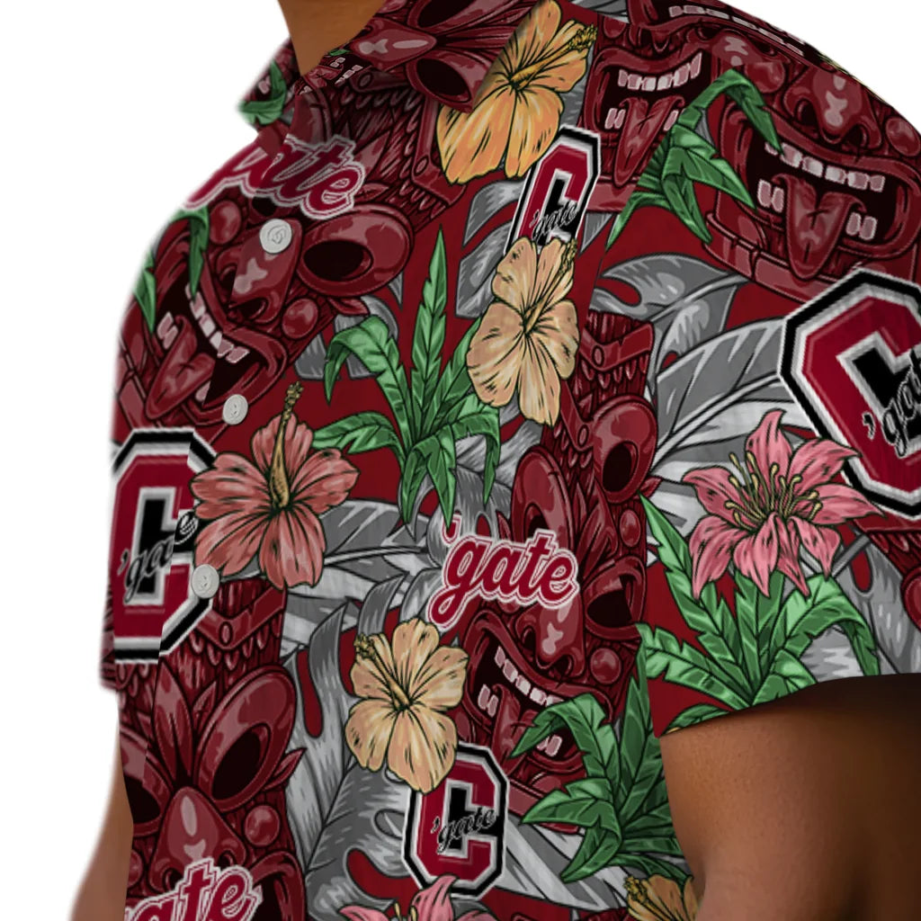 Colgate Raiders Hawaiian Shirt - Hibiscus Tiki Jungle | Moonbestprint