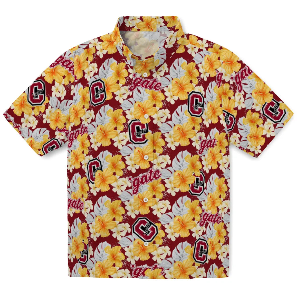 Colgate Raiders Hawaiian Shirt - Hibiscus Tropics | Moonbestprint