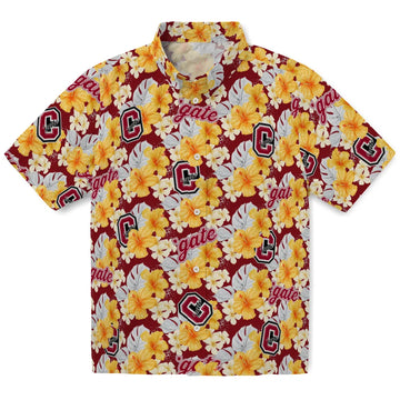Colgate Raiders Hawaiian Shirt - Hibiscus Tropics | Moonbestprint