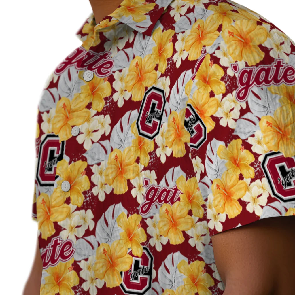 Colgate Raiders Hawaiian Shirt - Hibiscus Tropics | Moonbestprint
