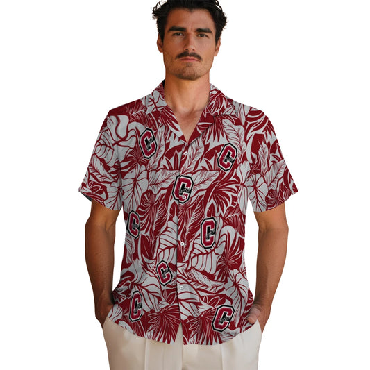 Colgate Raiders Hawaiian Shirt - Monstera Layer | Moonbestprint