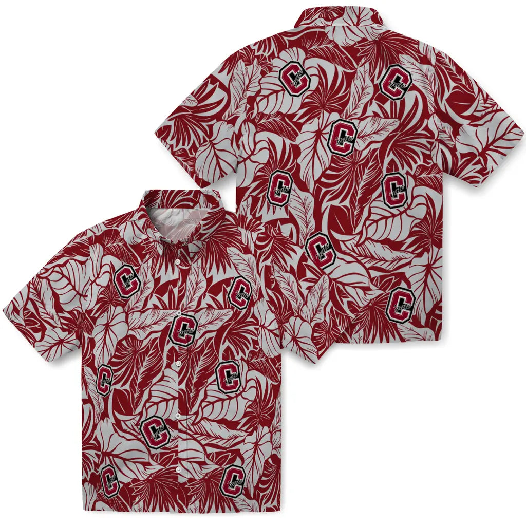 Colgate Raiders Hawaiian Shirt - Monstera Layer | Moonbestprint