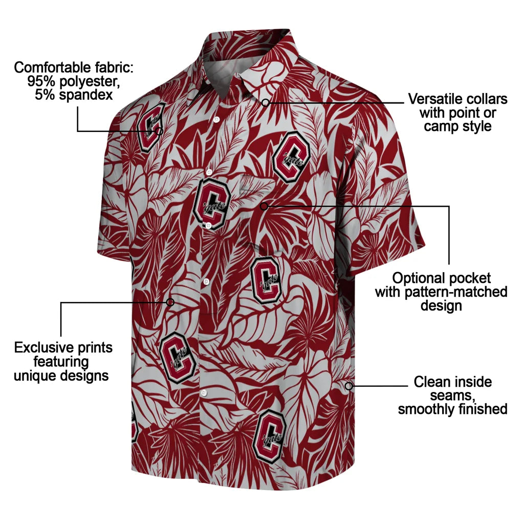 Colgate Raiders Hawaiian Shirt - Monstera Layer | Moonbestprint