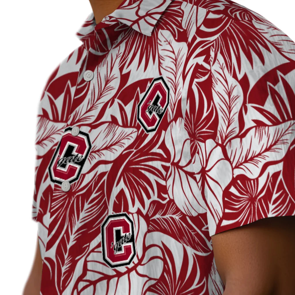 Colgate Raiders Hawaiian Shirt - Monstera Layer | Moonbestprint