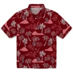 Colgate Raiders Hawaiian Shirt - Palm And Clouds | Moonbestprint