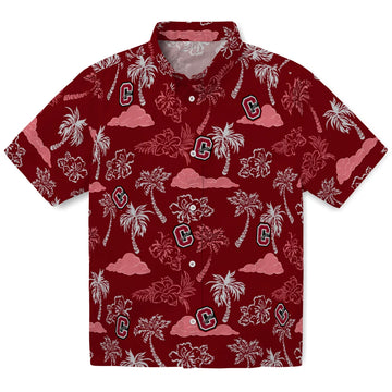 Colgate Raiders Hawaiian Shirt - Palm And Clouds | Moonbestprint