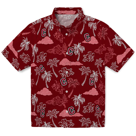 Colgate Raiders Hawaiian Shirt - Palm And Clouds | Moonbestprint