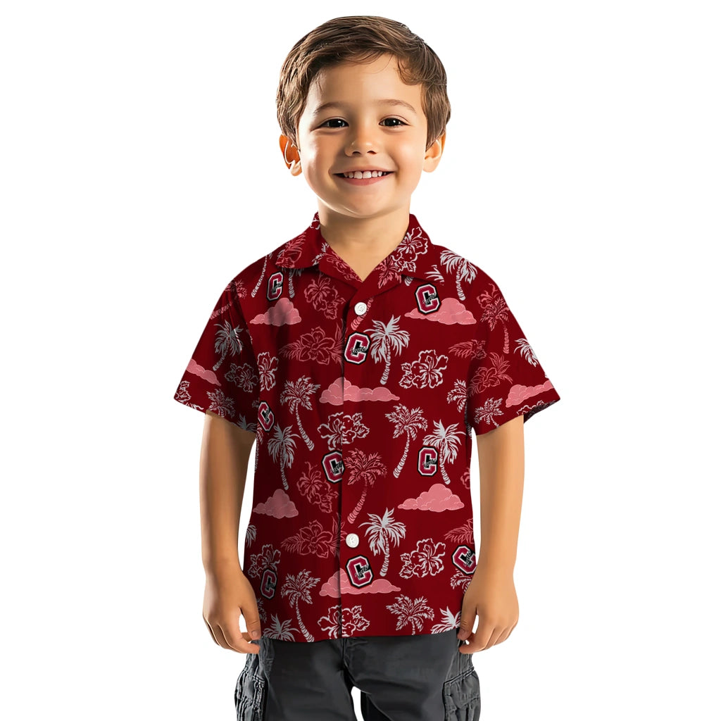 Colgate Raiders Hawaiian Shirt - Palm And Clouds | Moonbestprint