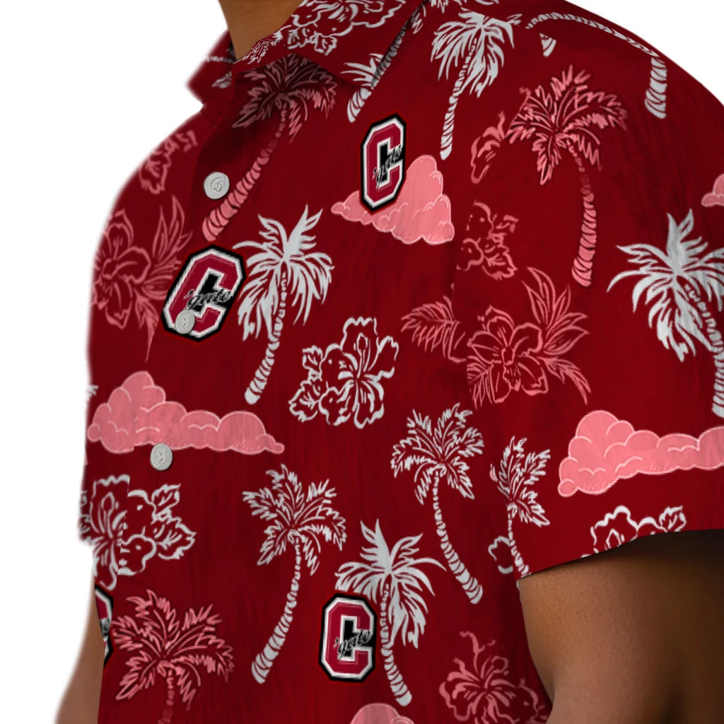 Colgate Raiders Hawaiian Shirt - Palm And Clouds | Moonbestprint