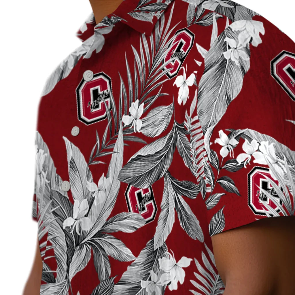 Colgate Raiders Hawaiian Shirt - Palm Leaves | Moonbestprint