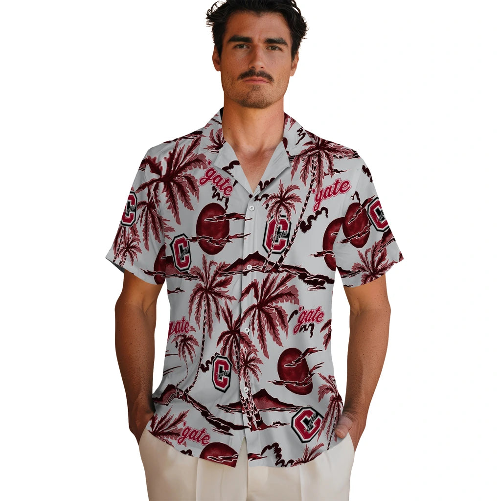 Colgate Raiders Hawaiian Shirt - Palm Sunset | Moonbestprint