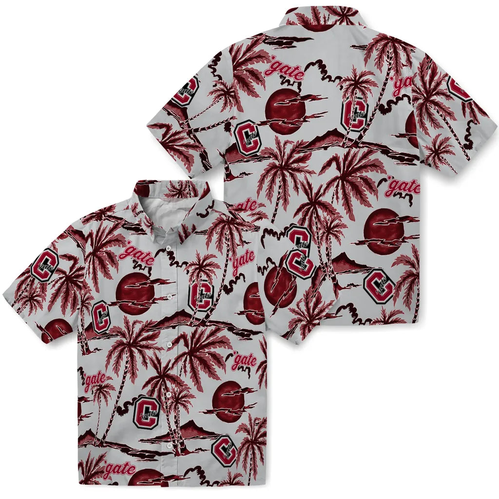 Colgate Raiders Hawaiian Shirt - Palm Sunset | Moonbestprint