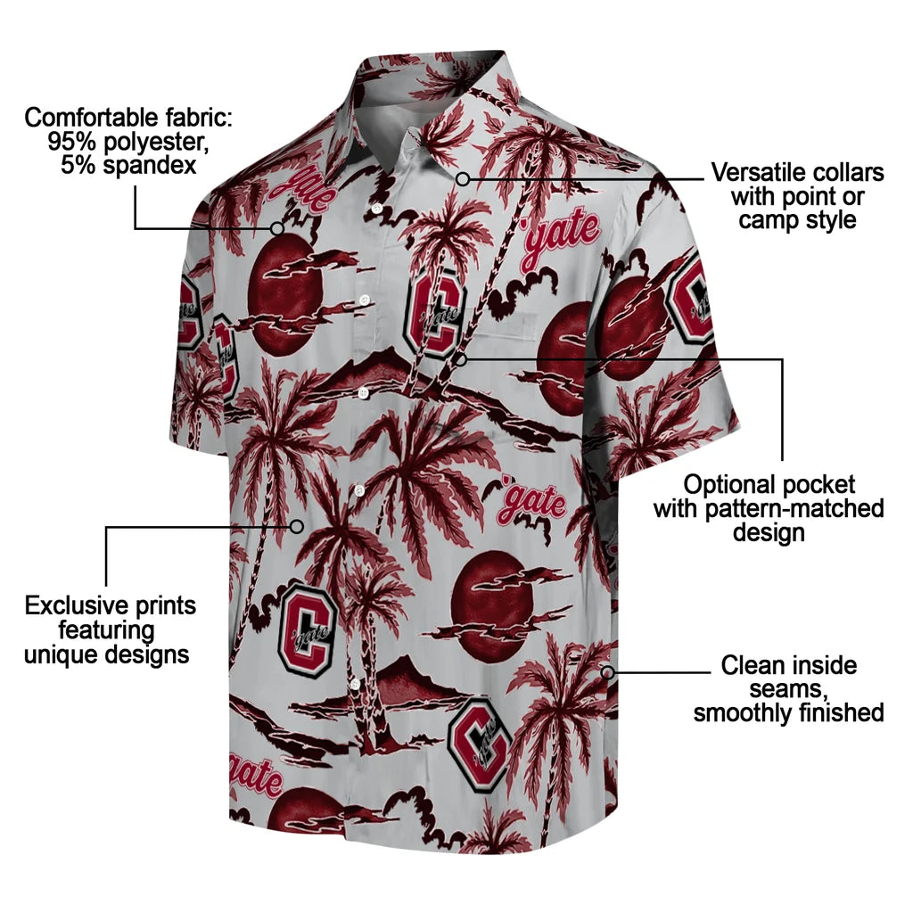 Colgate Raiders Hawaiian Shirt - Palm Sunset | Moonbestprint