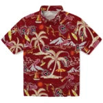 Colgate Raiders Hawaiian Shirt - Palm Tree Island | Moonbestprint