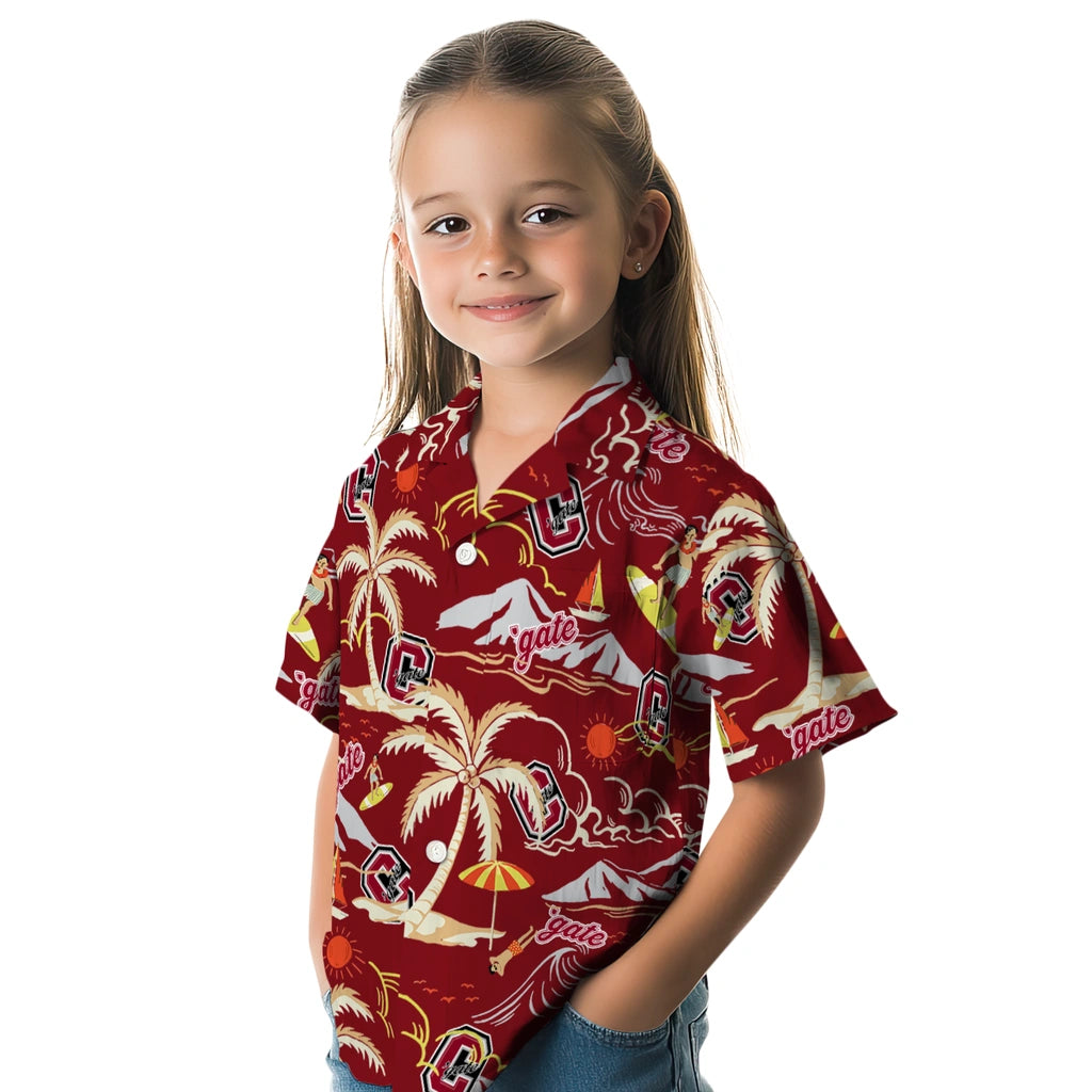 Colgate Raiders Hawaiian Shirt - Palm Tree Island | Moonbestprint