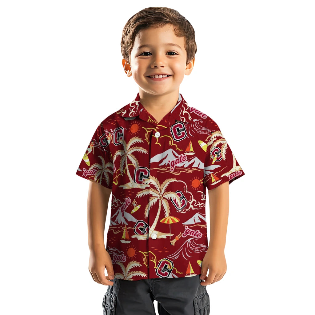 Colgate Raiders Hawaiian Shirt - Palm Tree Island | Moonbestprint
