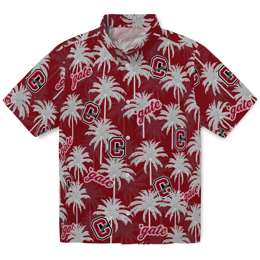 Colgate Raiders Hawaiian Shirt - Palm Tree Motif | Moonbestprint