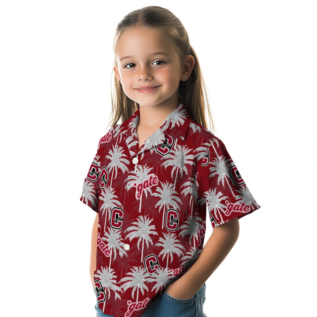 Colgate Raiders Hawaiian Shirt - Palm Tree Motif | Moonbestprint