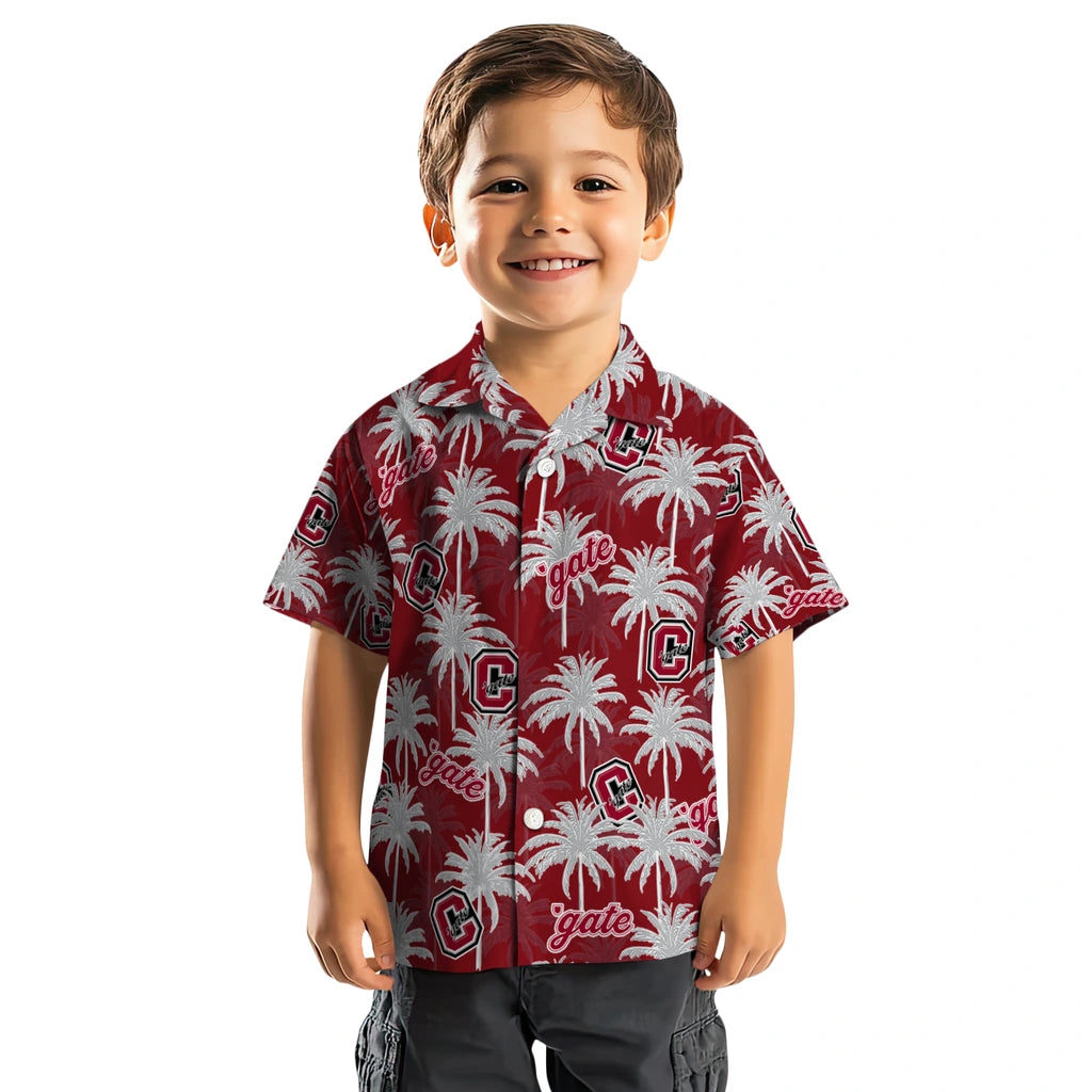 Colgate Raiders Hawaiian Shirt - Palm Tree Motif | Moonbestprint