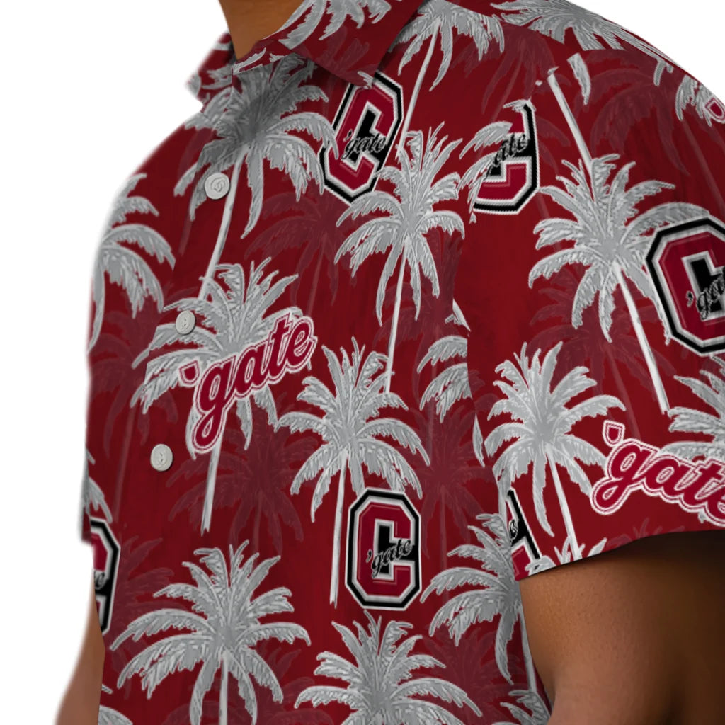 Colgate Raiders Hawaiian Shirt - Palm Tree Motif | Moonbestprint