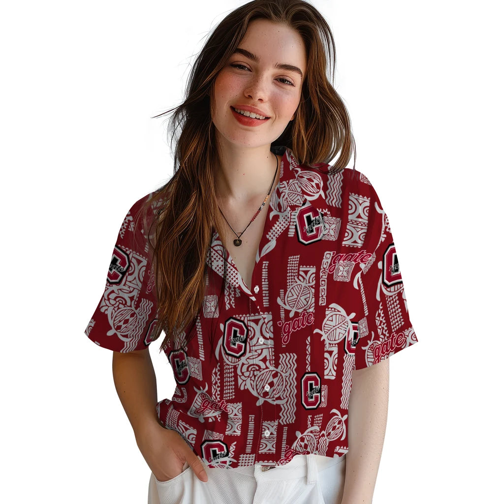 Colgate Raiders Hawaiian Shirt - Turtle Lines | Moonbestprint