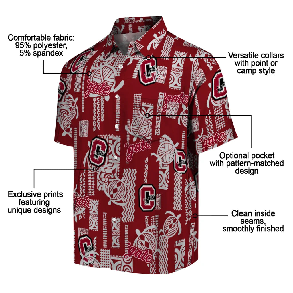 Colgate Raiders Hawaiian Shirt - Turtle Lines | Moonbestprint