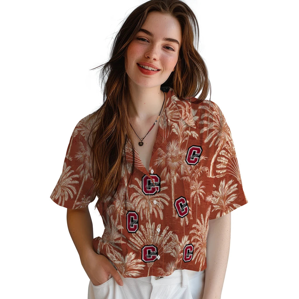 Colgate Raiders Hawaiian Shirt - Vintage Palm Tree | Moonbestprint