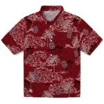 Colgate Raiders Hawaiian Shirt - Wave Palm | Moonbestprint