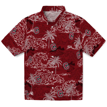 Colgate Raiders Hawaiian Shirt - Wave Palm | Moonbestprint