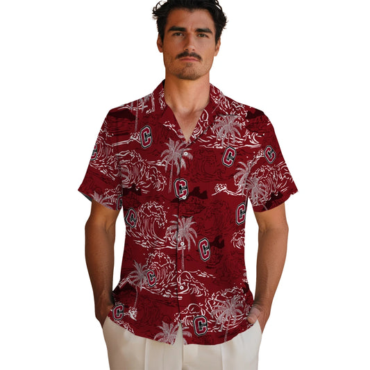 Colgate Raiders Hawaiian Shirt - Wave Palm | Moonbestprint
