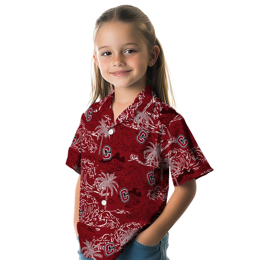 Colgate Raiders Hawaiian Shirt - Wave Palm | Moonbestprint