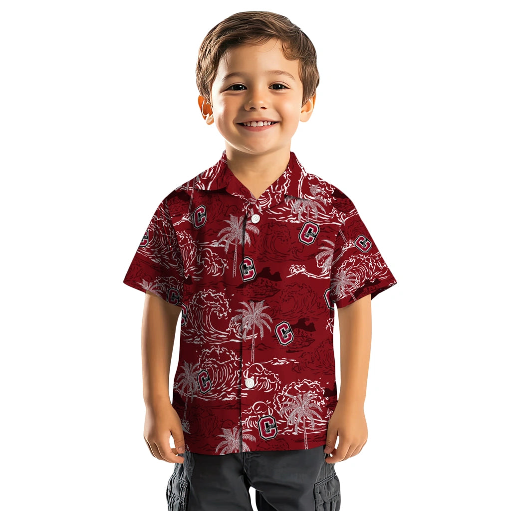 Colgate Raiders Hawaiian Shirt - Wave Palm | Moonbestprint